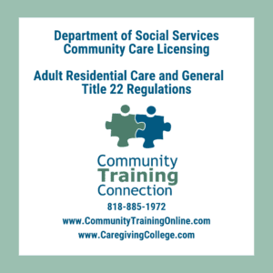 Title 22 Regulations - ARF Printed